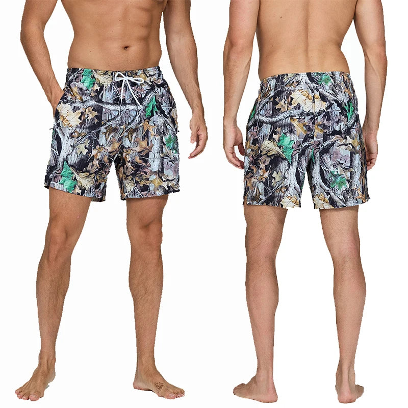 Green Leaf Branch Shorts