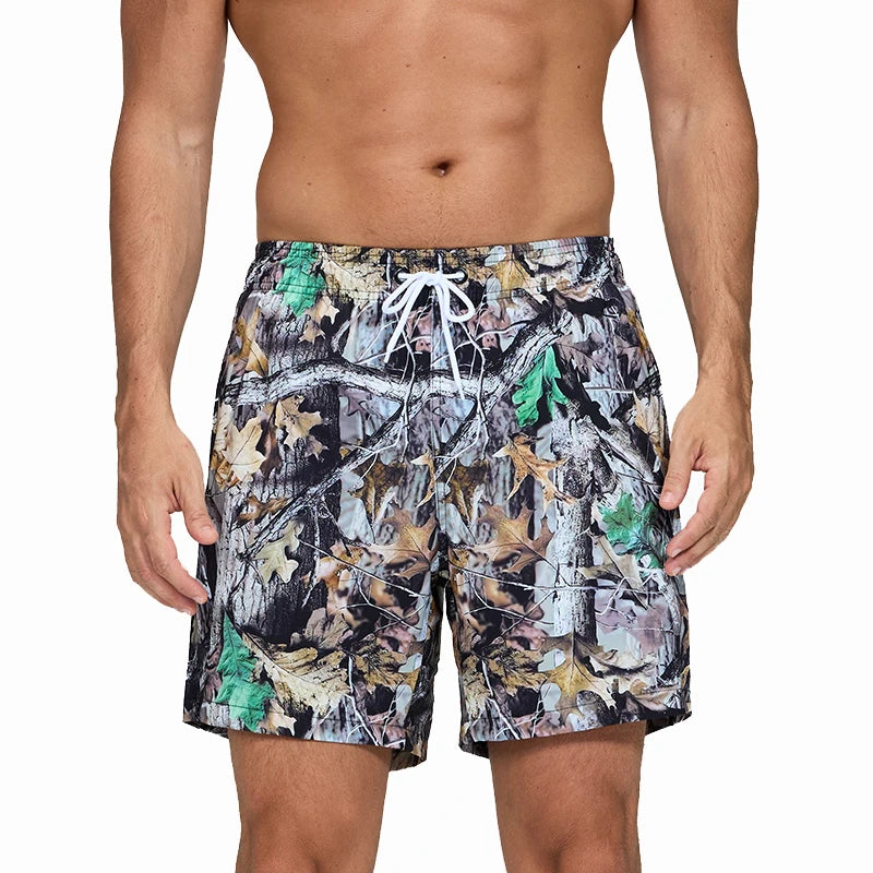 Green Leaf Branch Shorts
