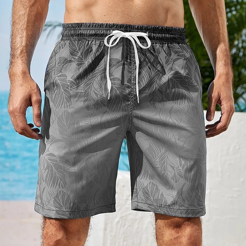 Palm Trees Shorts - Grey - Coastier