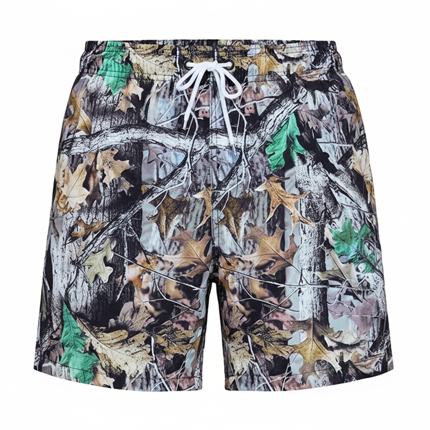 Green Leaf Branch Shorts