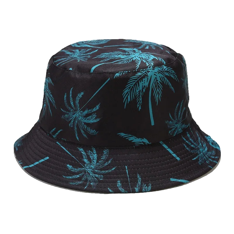 Palm Drift Bucket Hat - Blue
