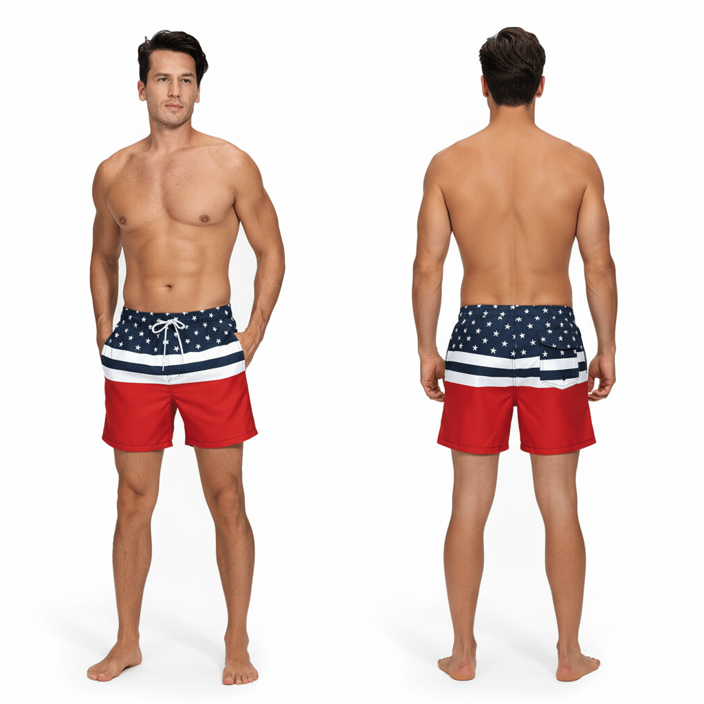 American Flag Shorts - Coastier