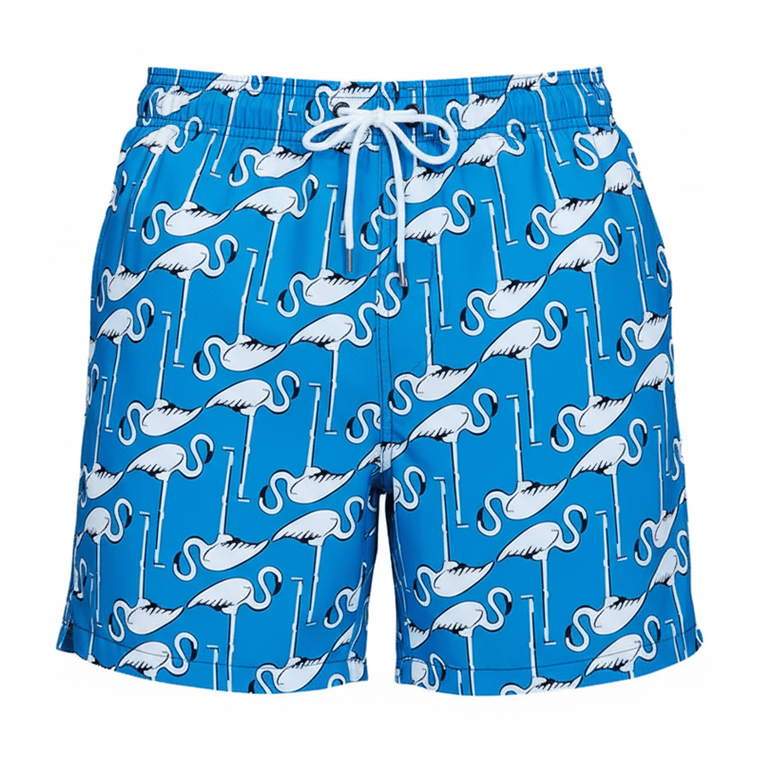 Blue Flamingo Shorts - Coastier