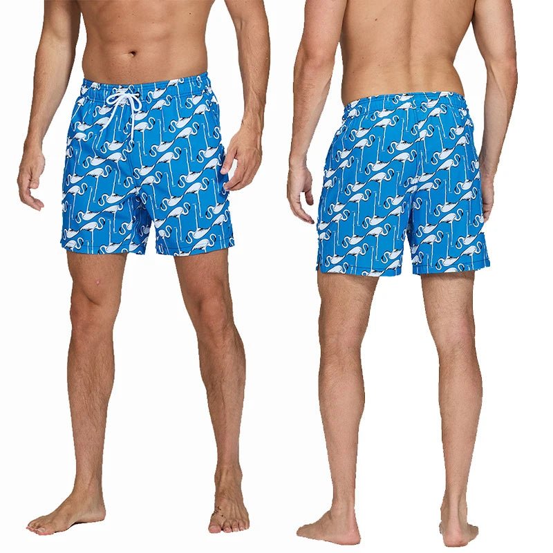 Blue Flamingo Shorts - Coastier