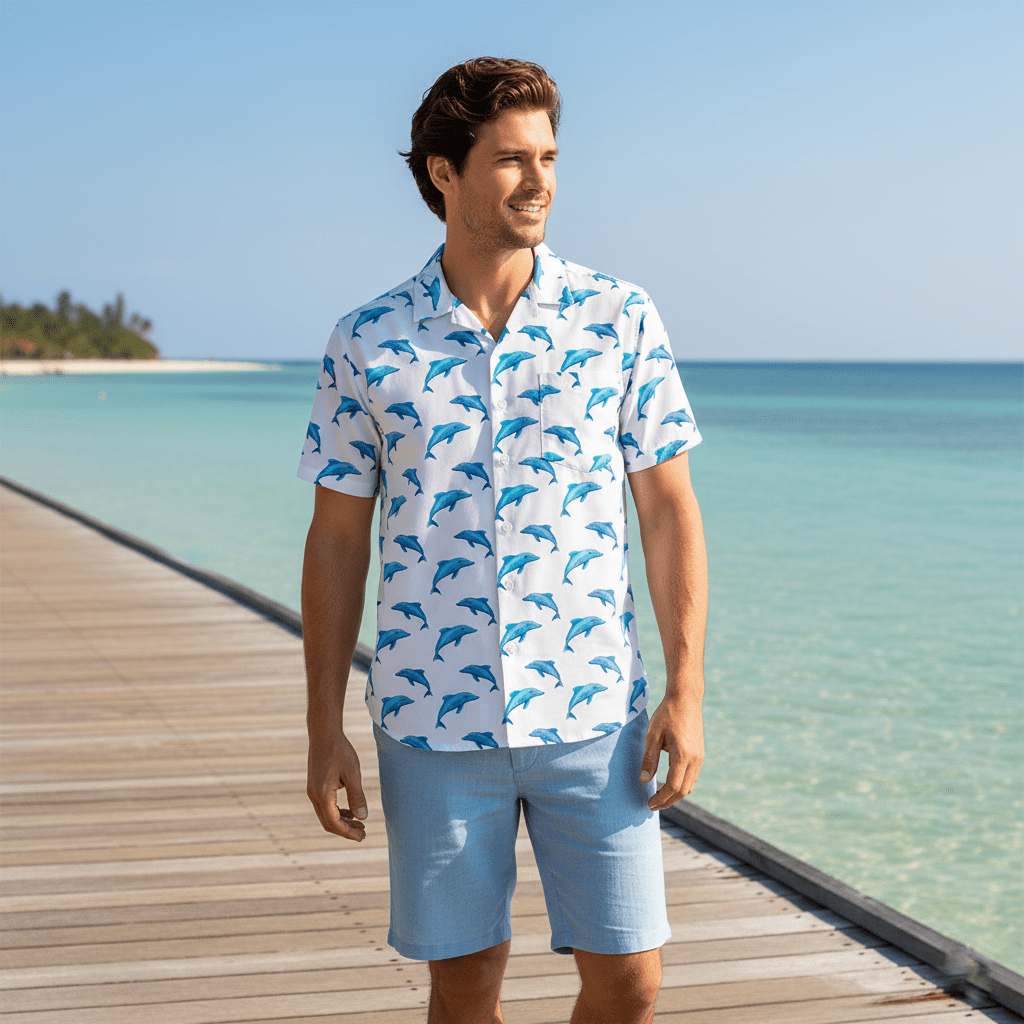 Blue Horizon Dolphin Shirt - Coastier