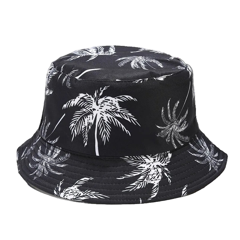 Palm Drift Bucket Hat - Black - Coastier