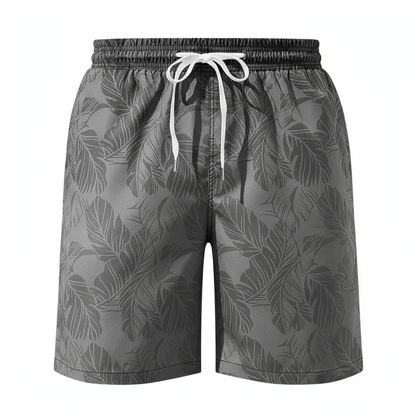 Palm Trees Shorts - Grey - Coastier