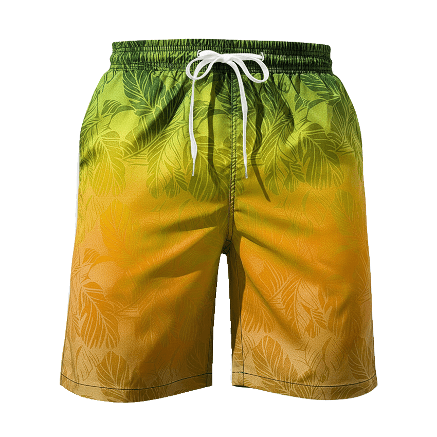 Palm Trees Shorts - Yellow - Coastier