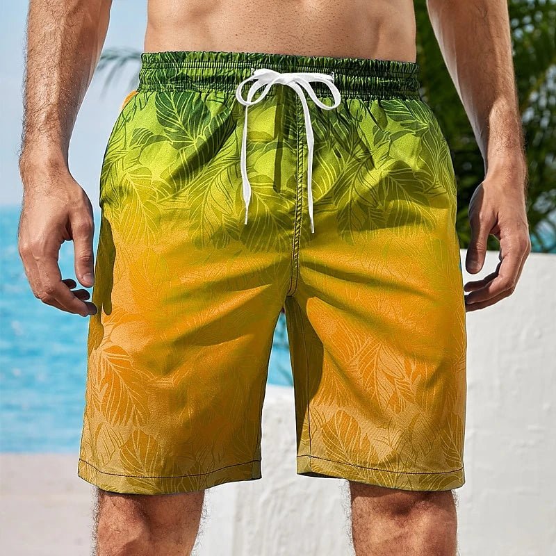 Palm Trees Shorts - Yellow - Coastier